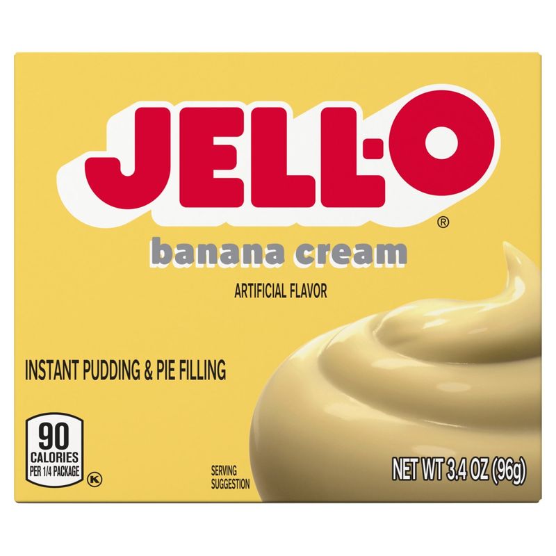 Jell-O Banana Cream Instant Pudding &amp; Pie Filling, 3.4 oz