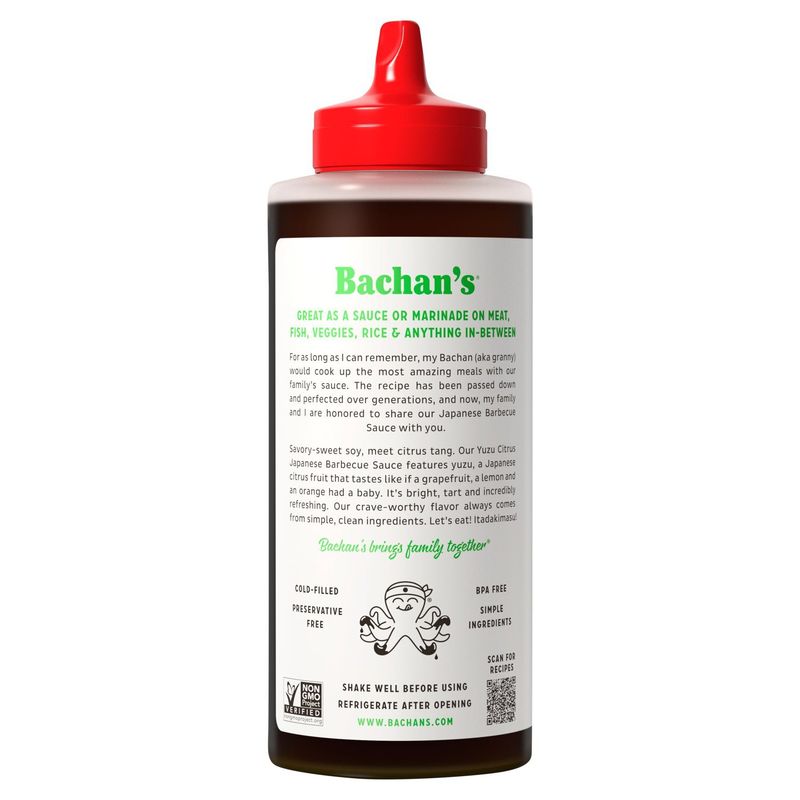 Bachan's Yuzu Citrus Japanese Barbecue Sauce, 17 oz