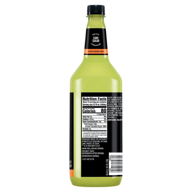 Mr &amp; Mrs T Classic Whiskey Non-Alcoholic Sour Mix, 33.8 fl oz