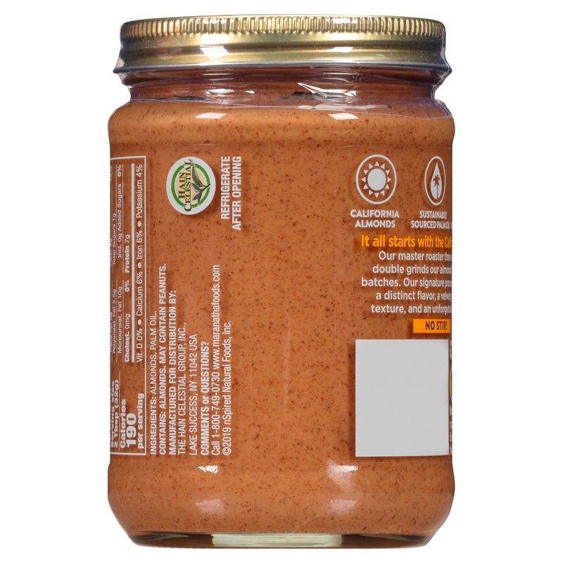 MaraNatha Creamy Natural California Almond Butter, 12 oz