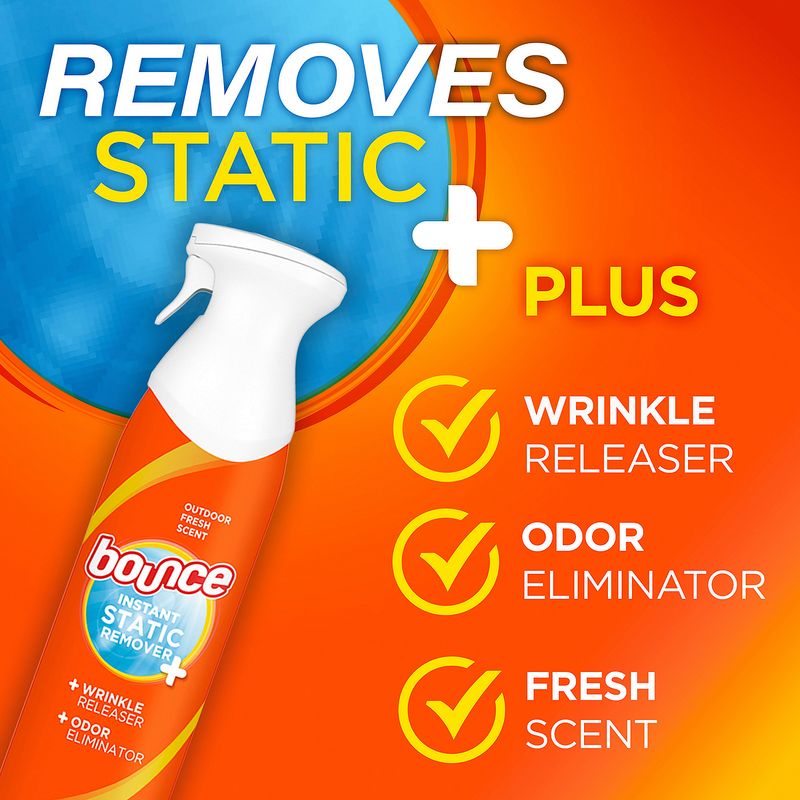 Bounce Outdoor Fresh Scent Instant Static Remover, 9.7 oz
