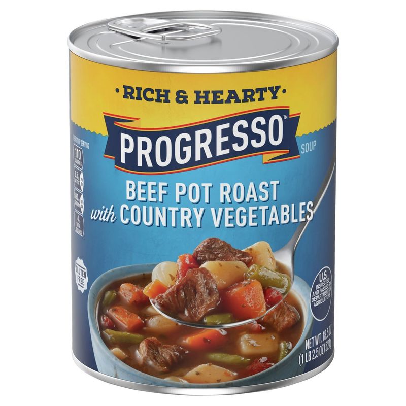 Progresso Rich &amp; Hearty Beef Pot Roast with Country Vegetables Soup, 18.5 oz