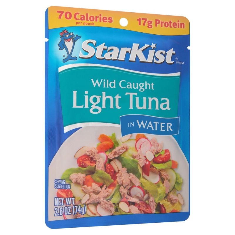 StarKist Wild Caught Light Tuna in Water, 2.6 oz