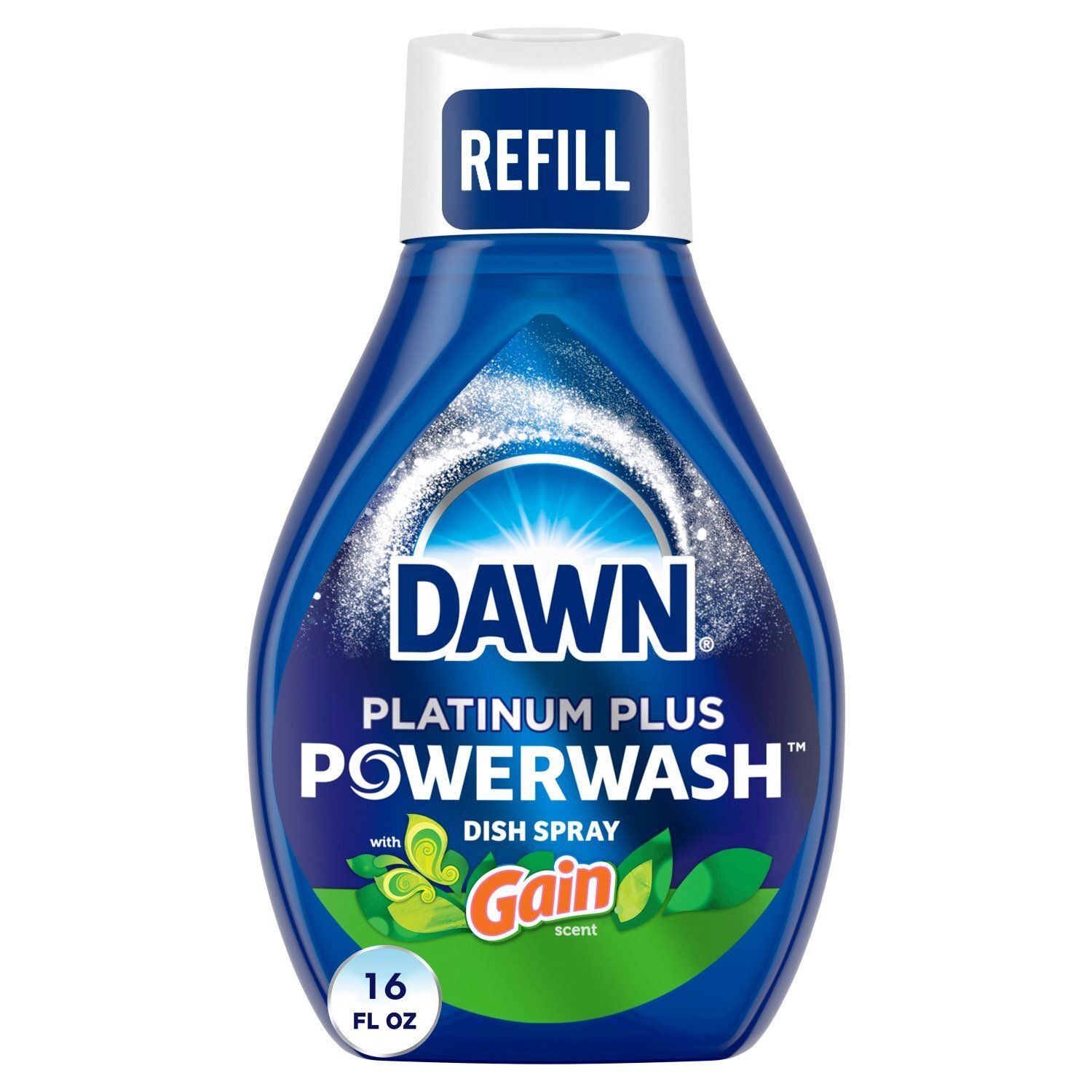 Dawn Powerwash Spray Refill, Dish Soap, Dishwashing Liquid, Gain Original, 1 Refill, 16 Fl Oz