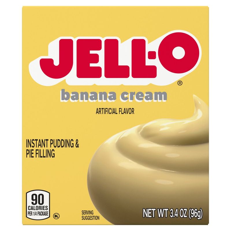 Jell-O Banana Cream Instant Pudding &amp; Pie Filling, 3.4 oz