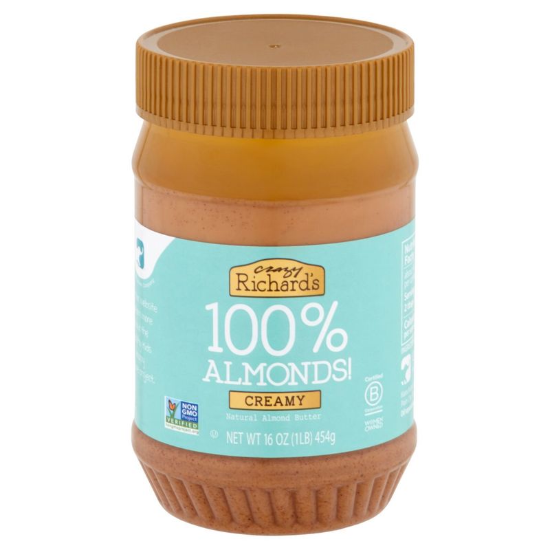 Crazy Richard's Creamy Natural Almond Butter, 16 oz