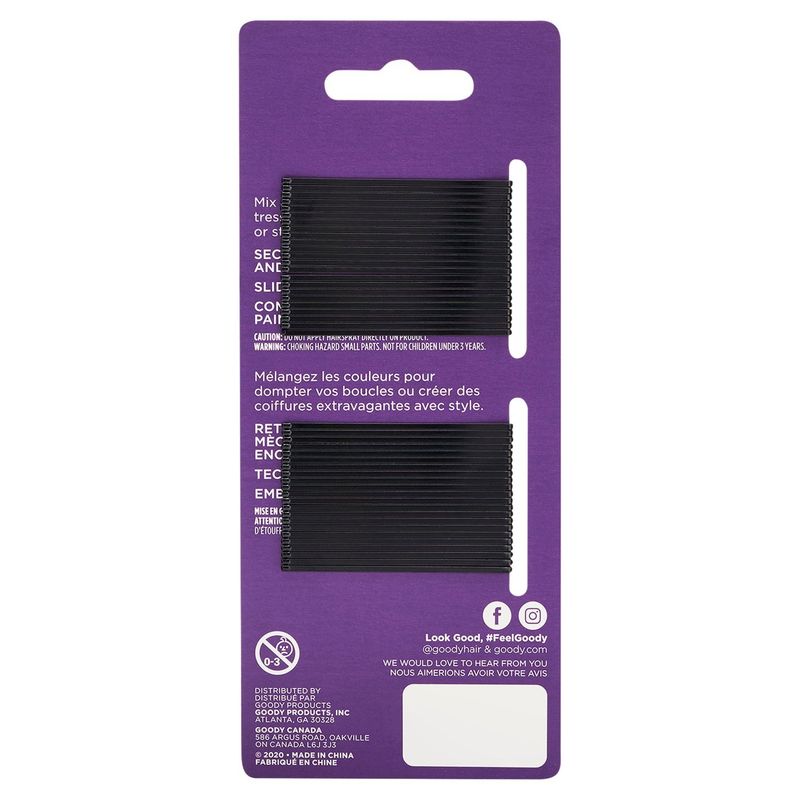 Goody Bobby Pins Black, 45 count