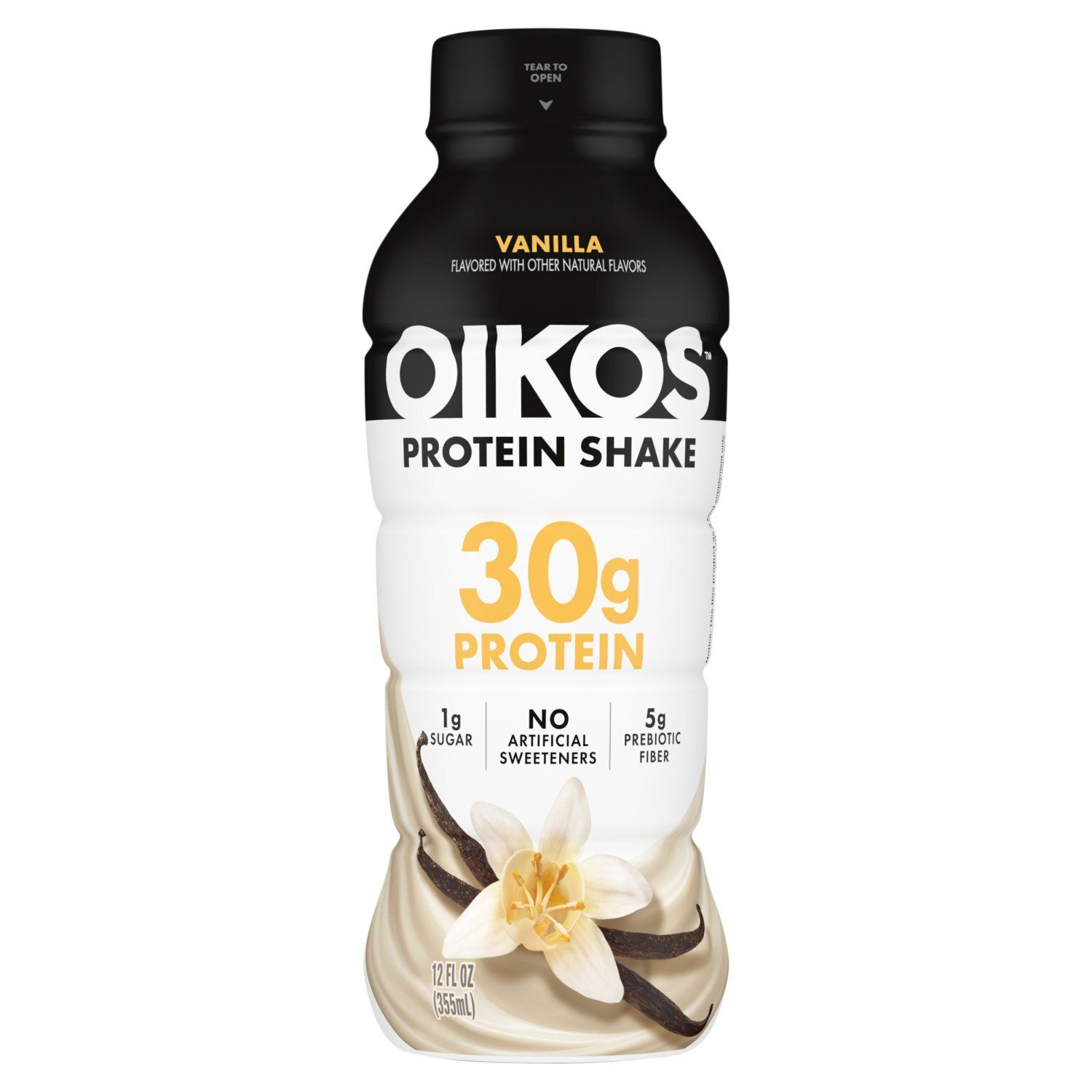 Oikos Protein Shake, Vanilla, 30g Protein, Shelf Stable, 12 Fl Oz Bottle