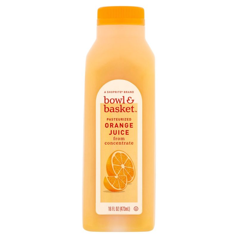 Bowl &amp; Basket Orange Juice from Concentrate, 16 fl oz