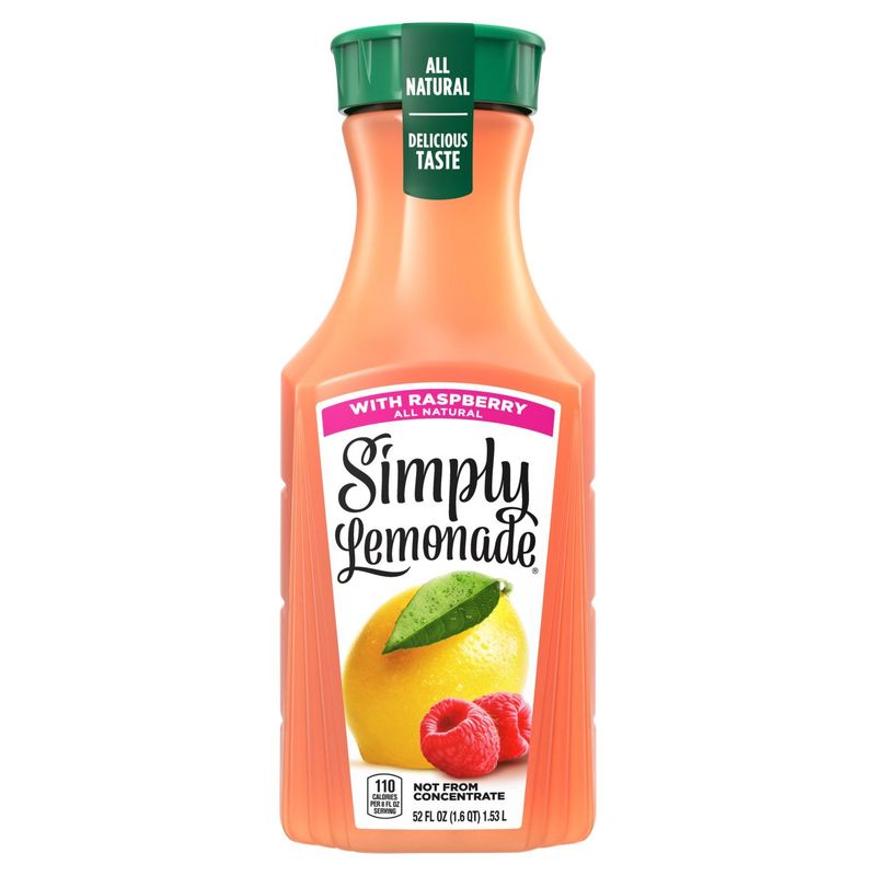 Simply Lemonade with Raspberry, 52 fl oz