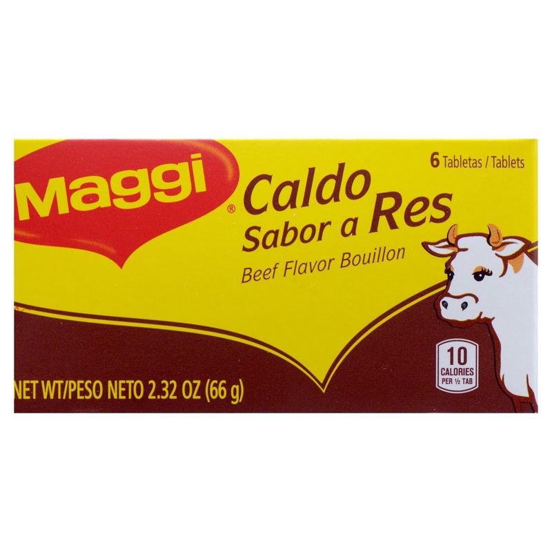 Maggi Beef Flavor Bouillon, 6 count, 2.32 oz
