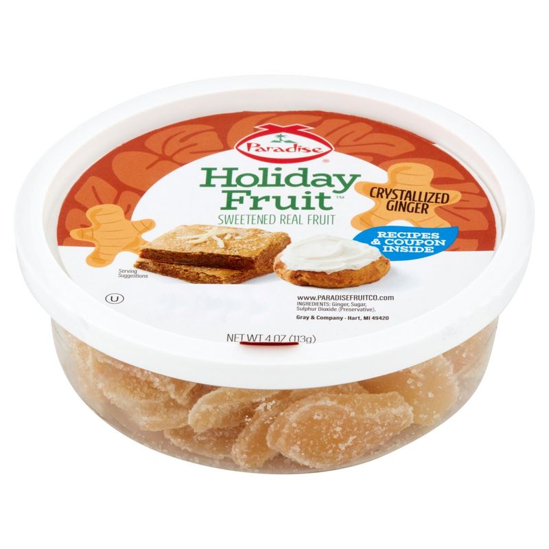 Paradise Holiday Fruit Crystallized Ginger, 4 oz