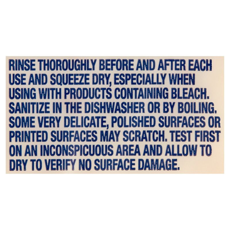 Paperbird Blue Non Scratch Natural Fiber Sponge, 3 count