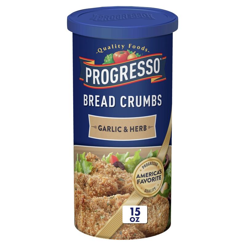 Progresso Garlic &amp; Herb Bread Crumbs, 15 oz