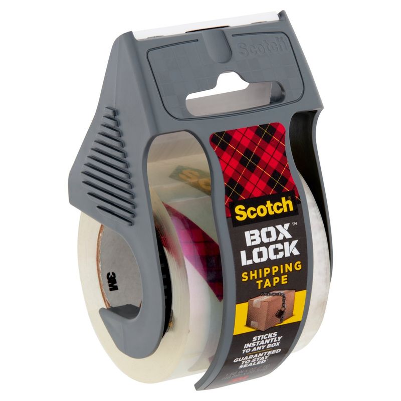 Scotch Box Lock Shipping Tape, 1.88 in x 22.2 yd