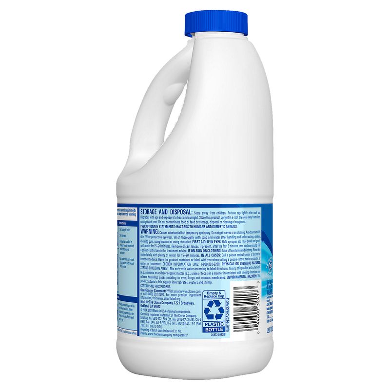 Clorox Splash-Less Bleach, 1.25 qt