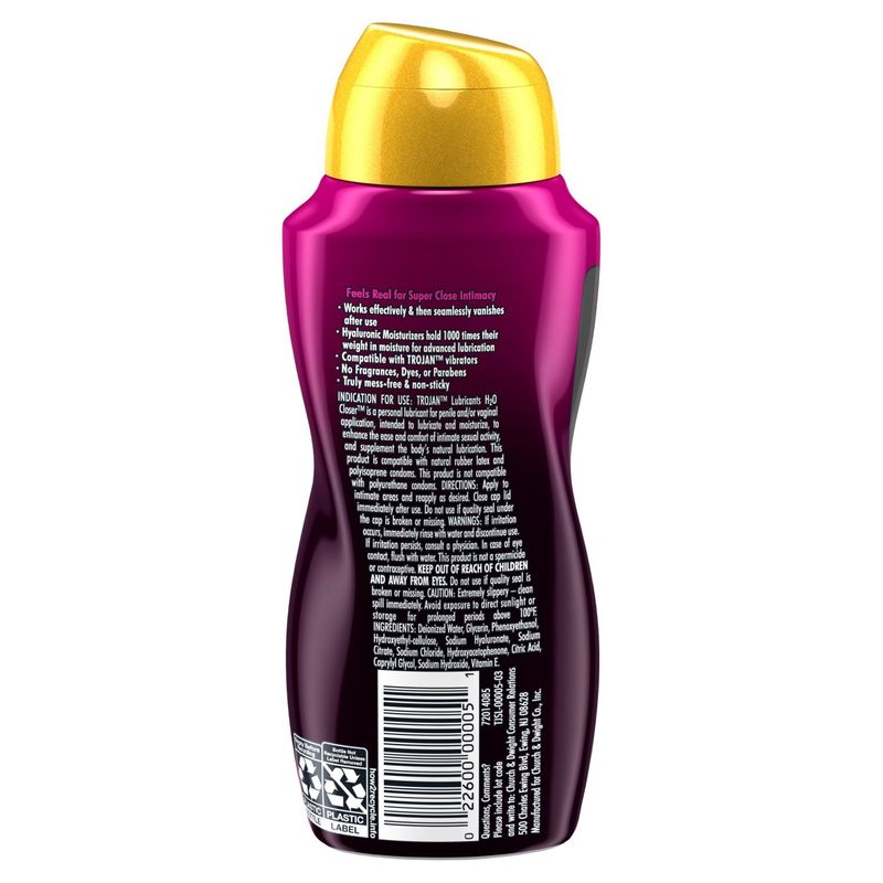 Trojan H2O Closer Water-Based Personal Lubricant, 5.5 fl oz