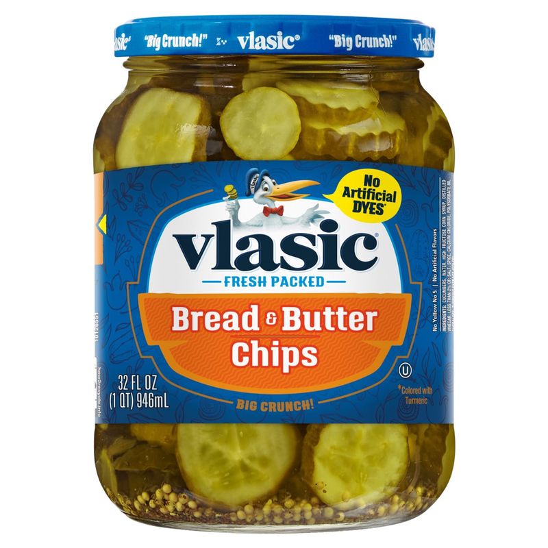 Vlasic Bread &amp; Butter Chips, 32 fl oz
