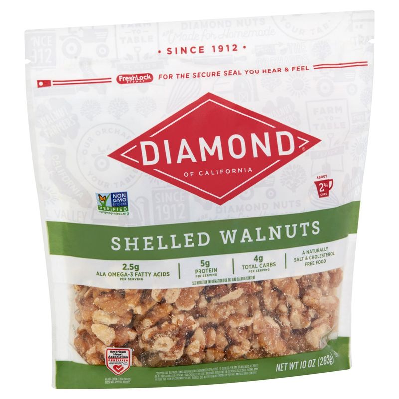 Diamond of California Shelled Walnuts, 10 oz