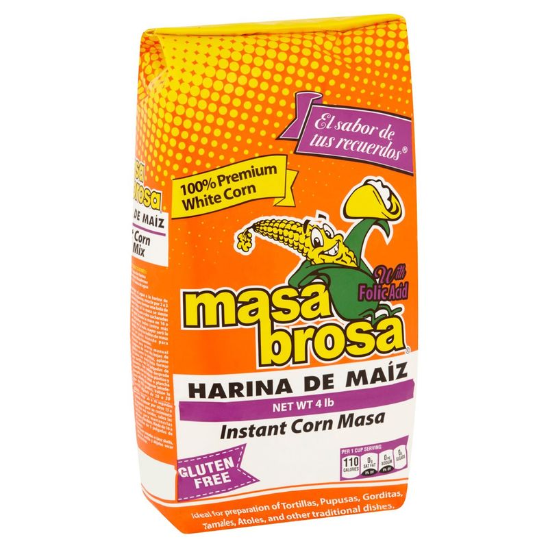 Masa Brosa Instant Corn Masa, 4 lb