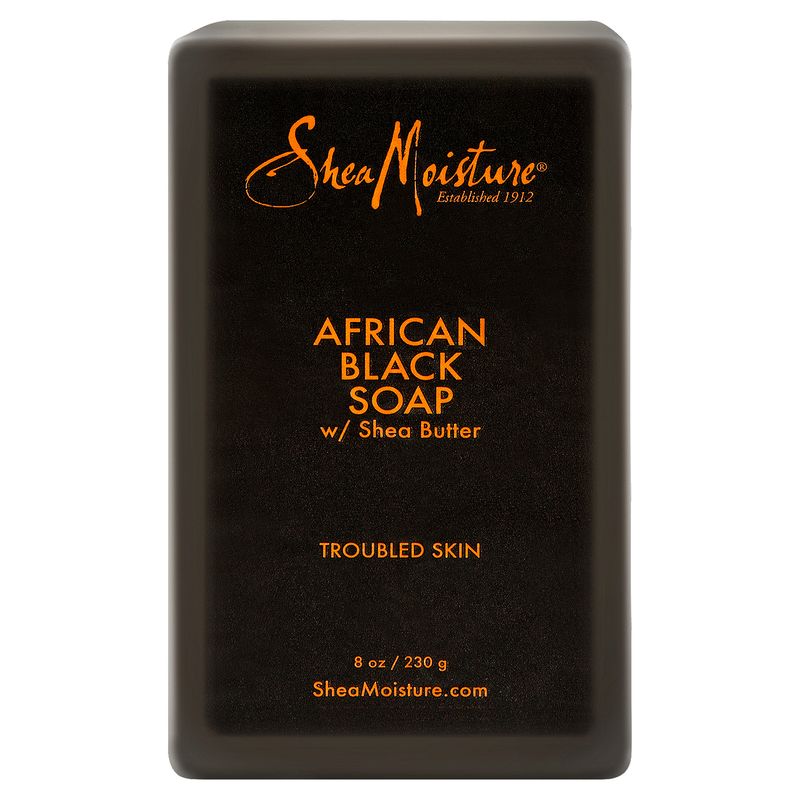 Shea Moisture African Black Soap w/ Shea Butter, 8 oz