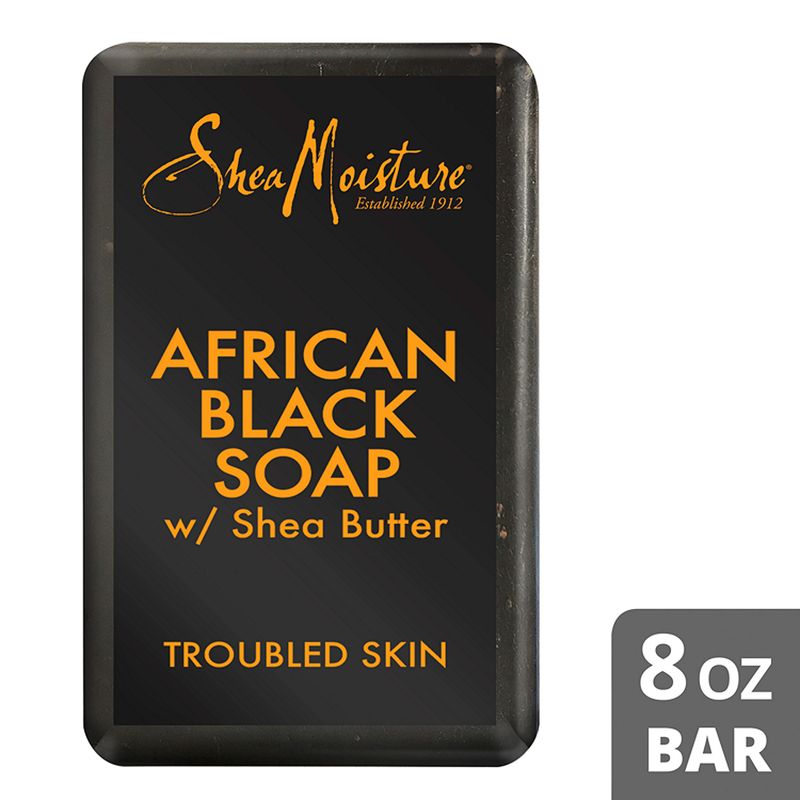Shea Moisture African Black Soap w/ Shea Butter, 8 oz