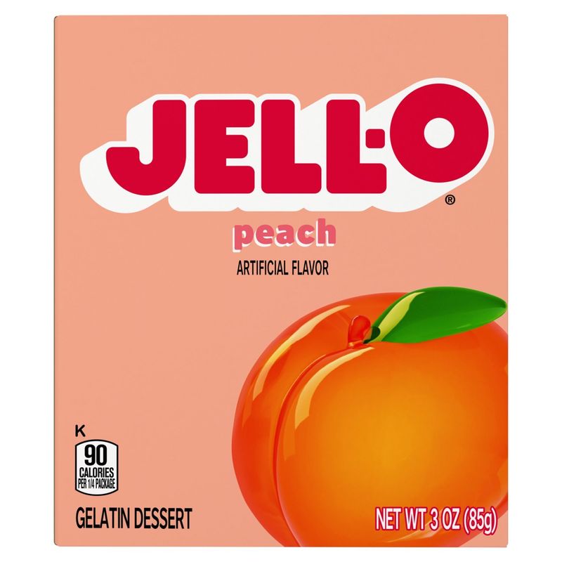 Jell-O Peach Gelatin Dessert, 3 oz