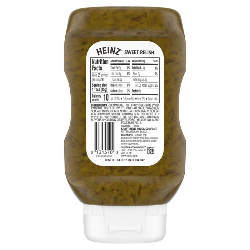 Heinz Sweet Relish, 12.7 fl oz