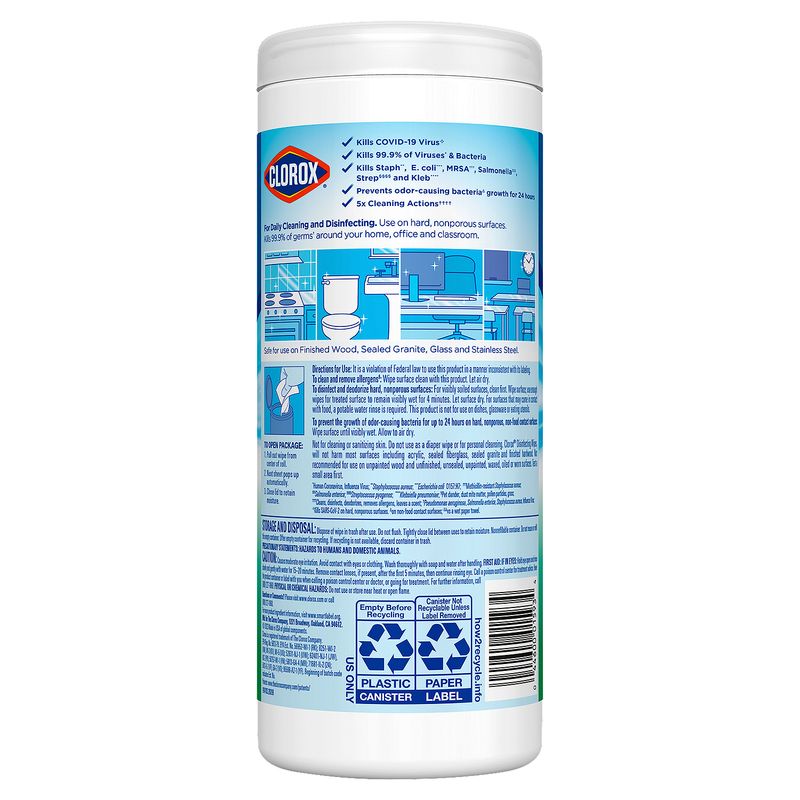 Clorox Fresh Scent Disinfecting Wet Wipes, 35 count, 7.7 oz