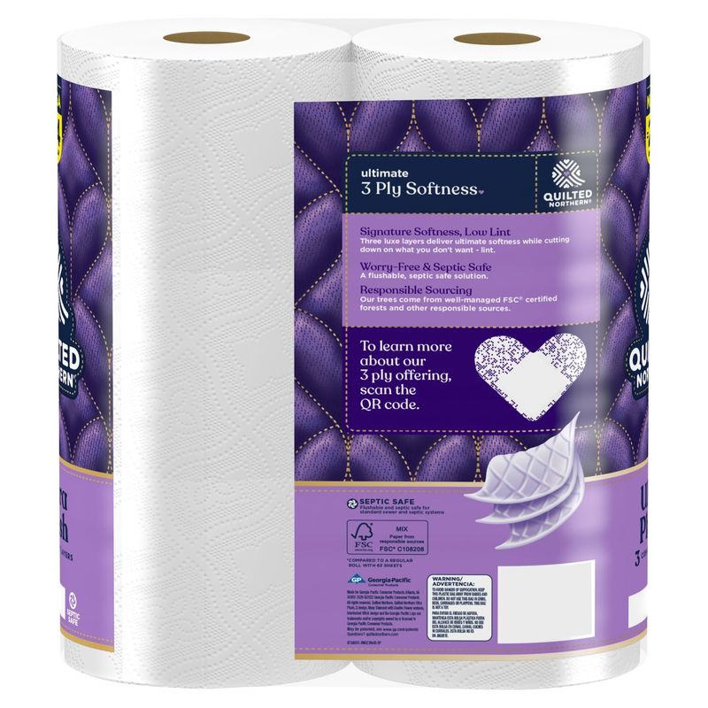 Quilted Northern Ultra Plush Unscented Bathroom Tissue, 6 count