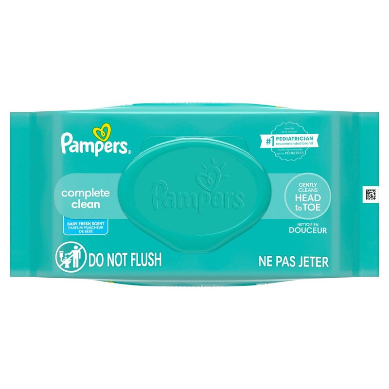 Pampers Complete Clean Baby Fresh Scent Wipes, 72 count