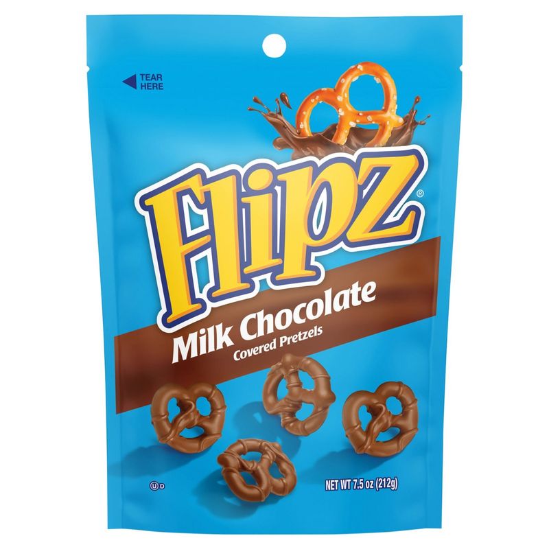 Flipz Milk Chocolate Covered Pretzels, 7.5 oz