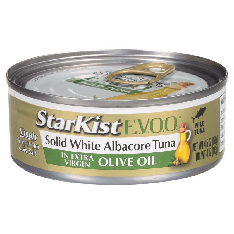 StarKist Solid White Albacore Tuna in Extra Virgin Olive Oil, 4.5 oz