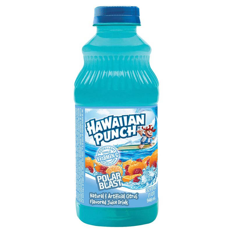 Hawaiian Punch Polar Blast Citrus Flavored Juice Drink, 32 fl oz