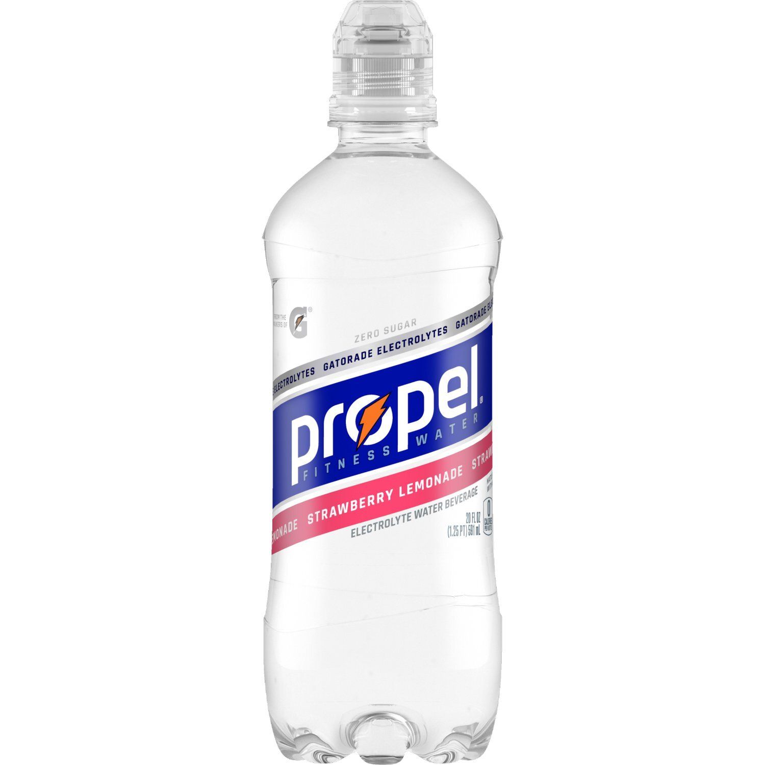 Propel Zero Sugar Electrolyte Water Beverage Strawberry Lemonade 20 Fl Oz