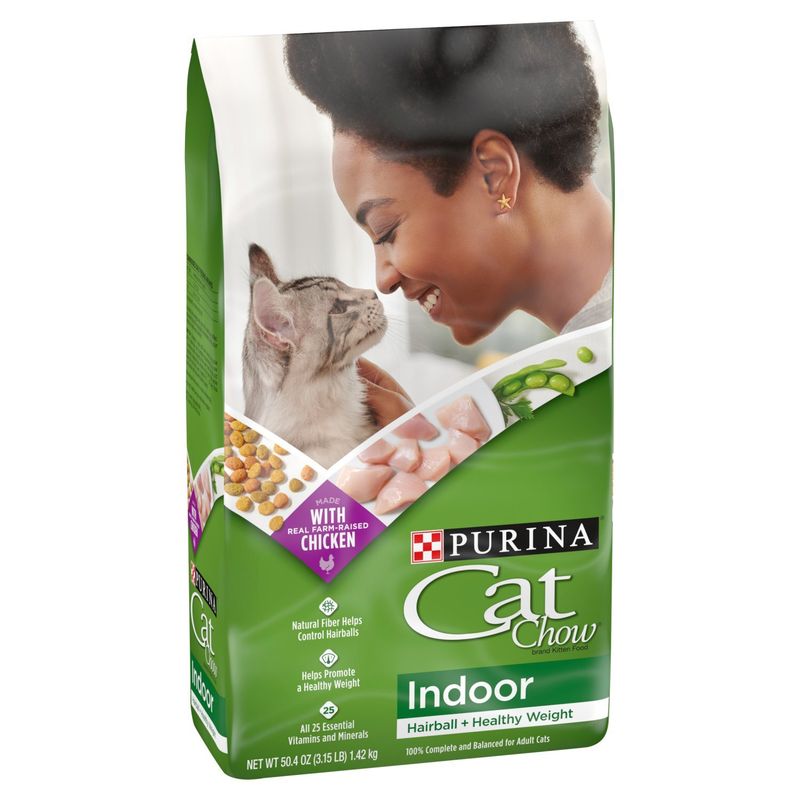 Purina Cat Chow Indoor Hairball + Healthy Weight Cat Food, 50.4 oz