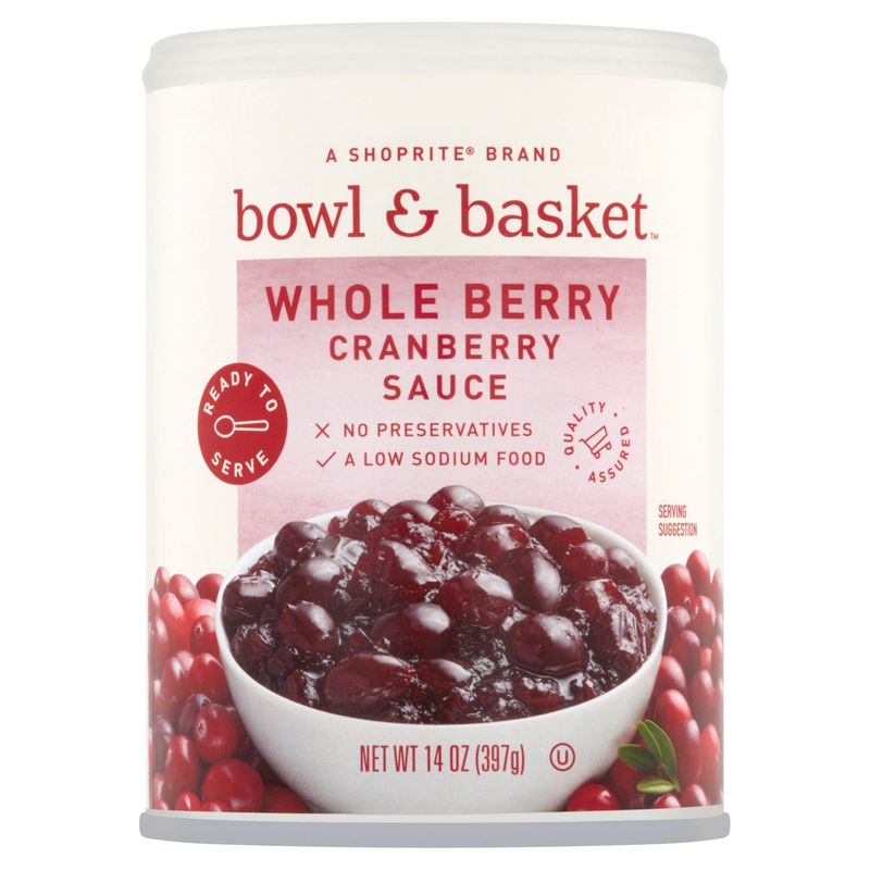 Bowl &amp; Basket Whole Berry Cranberry Sauce, 14 oz