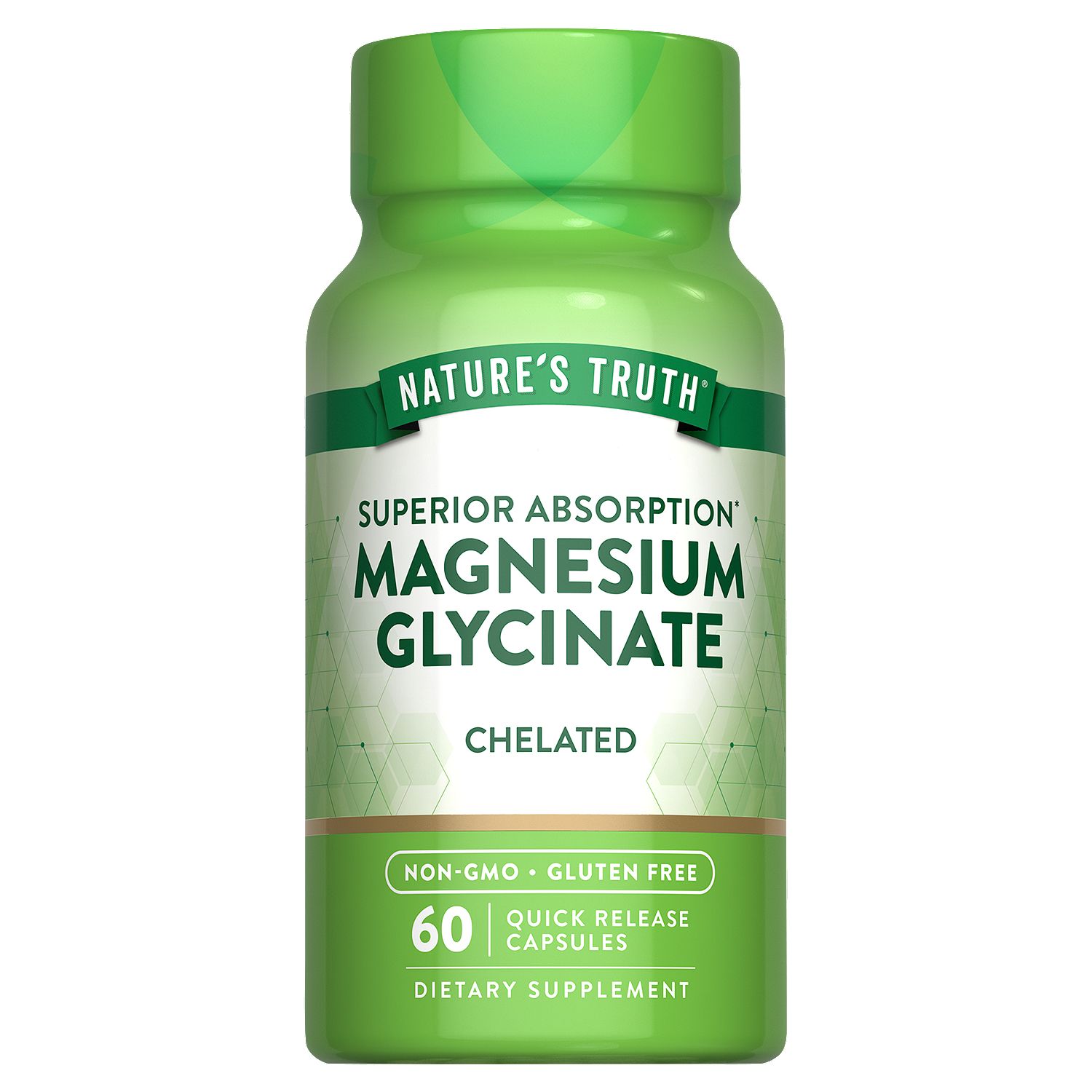 Nature's Truth Magnesium Glycinate Chelated Dietary Supplement, 60 count