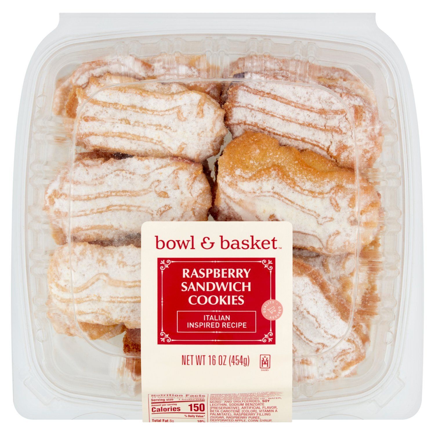 Bowl &amp; Basket Raspberry Sandwich Cookies, 16 oz