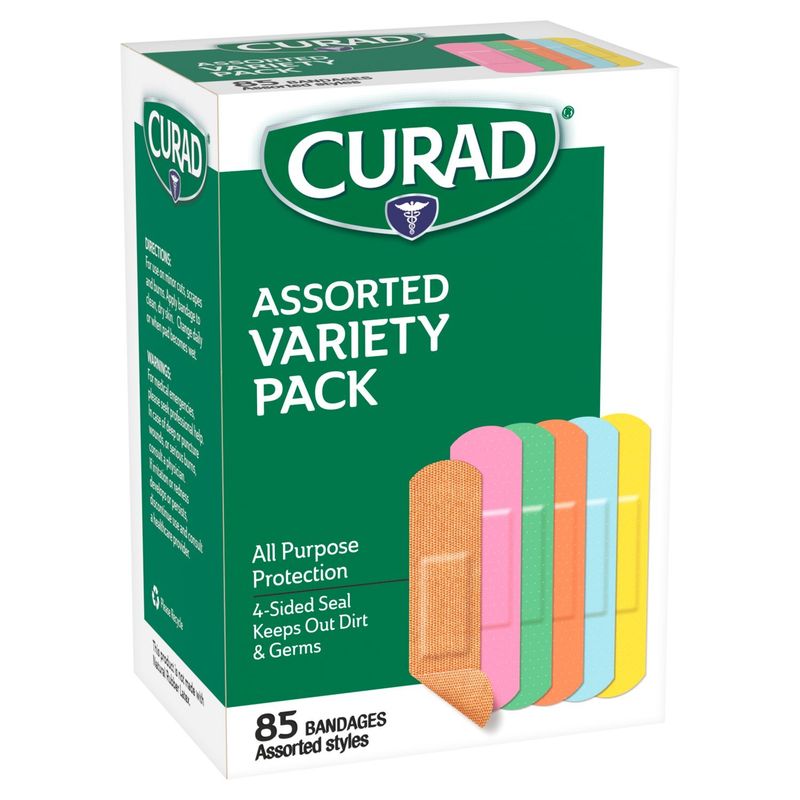 Curad Assorted Bandages Variety Pack, 85 count