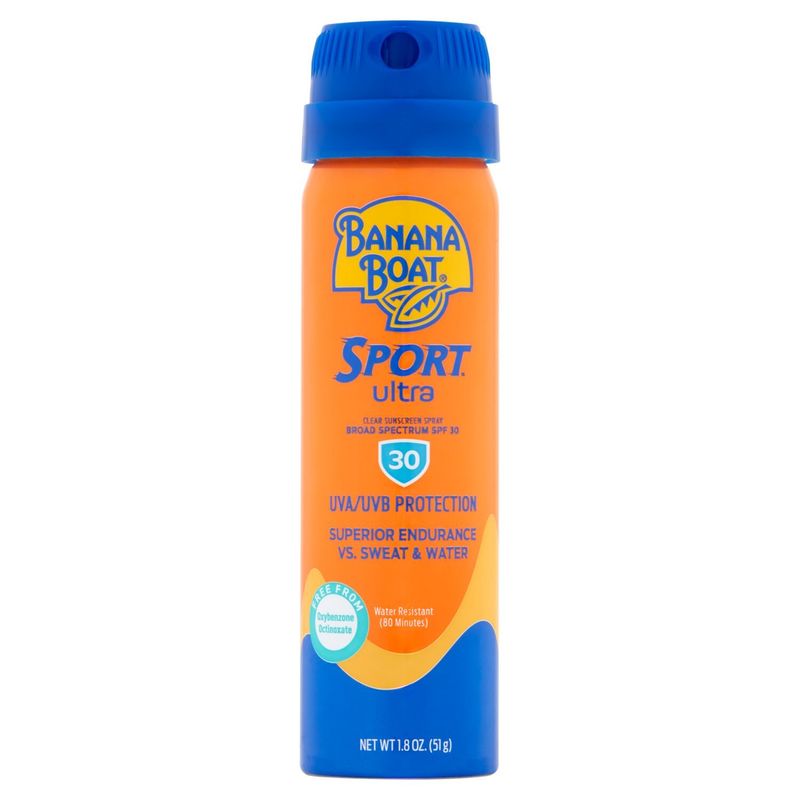 Banana Boat Sport Ultra Broad Spectrum SPF 30 Clear Sunscreen Spray, 1.8 oz