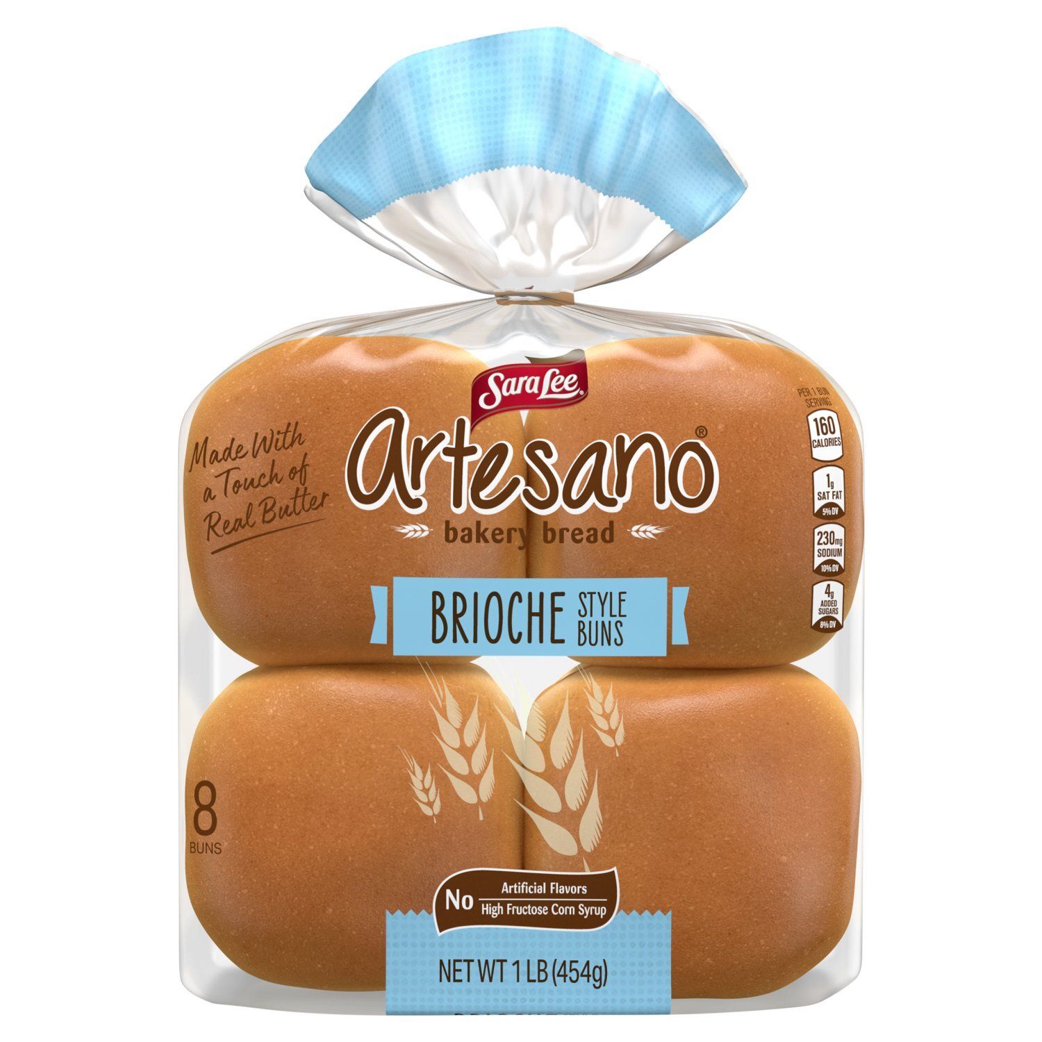 Sara Lee Artesano Brioche Style Buns, 8 count, 1 lb