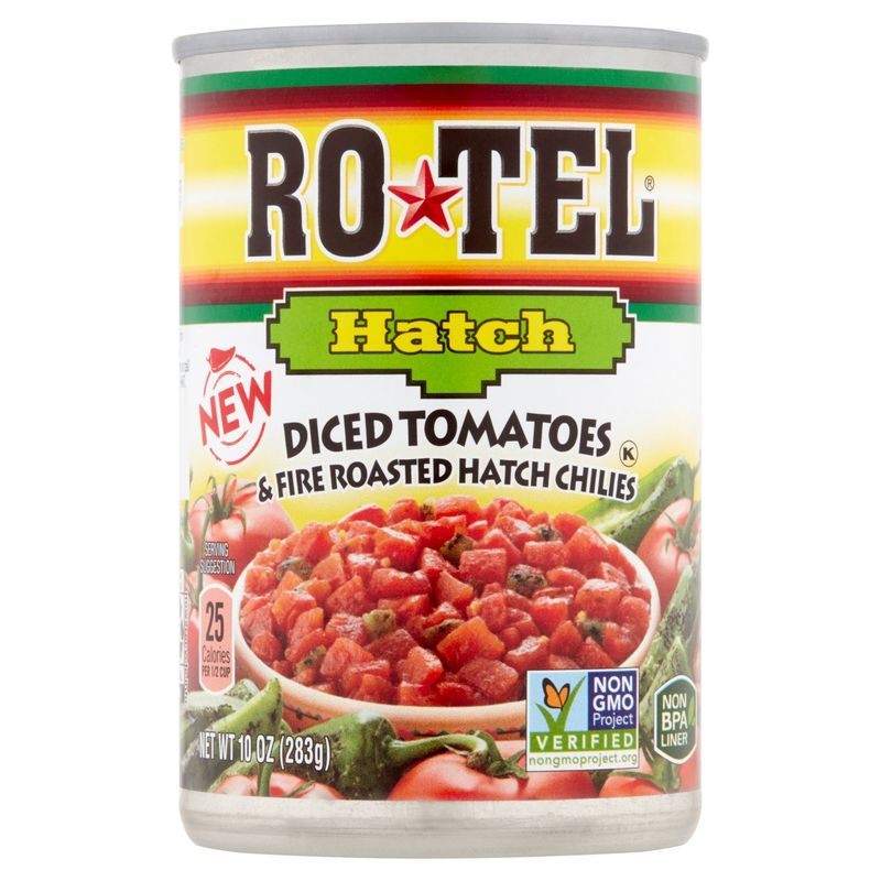 Ro-Tel Diced Tomatoes &amp; Fire Roasted Hatch Chilies, 10 oz