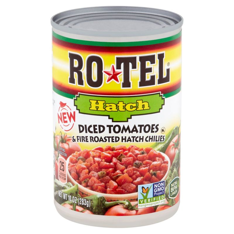 Ro-Tel Diced Tomatoes &amp; Fire Roasted Hatch Chilies, 10 oz