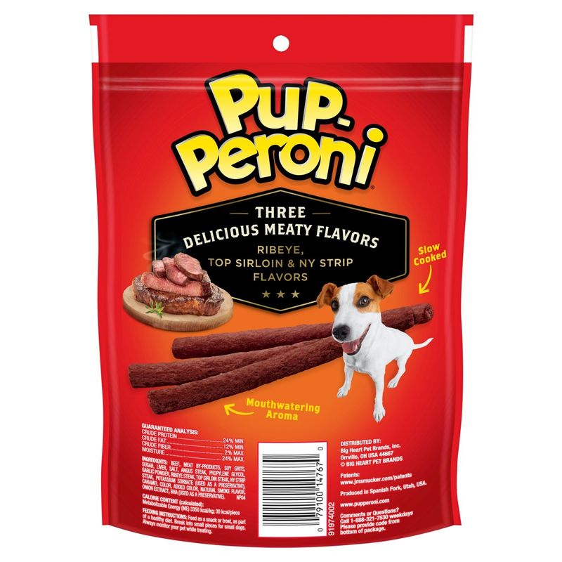 Pup-Peroni Triple Steak Flavor Dog Snacks, 5.6 oz