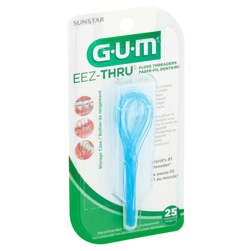 Sunstar G.U.M Eez-Thru Floss Threaders, 25 count