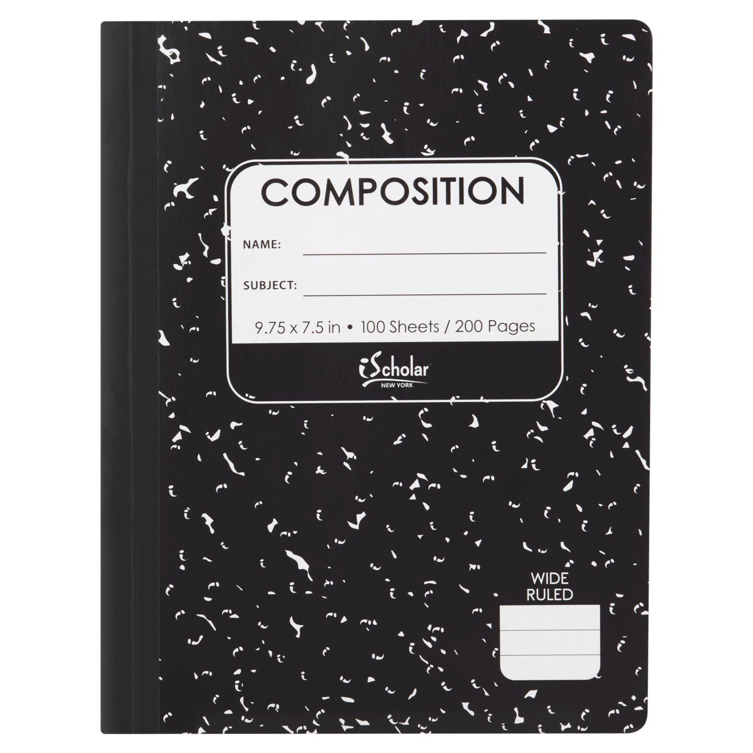 iScholar New York Wide Ruled Composition Notebook, 100 sheets