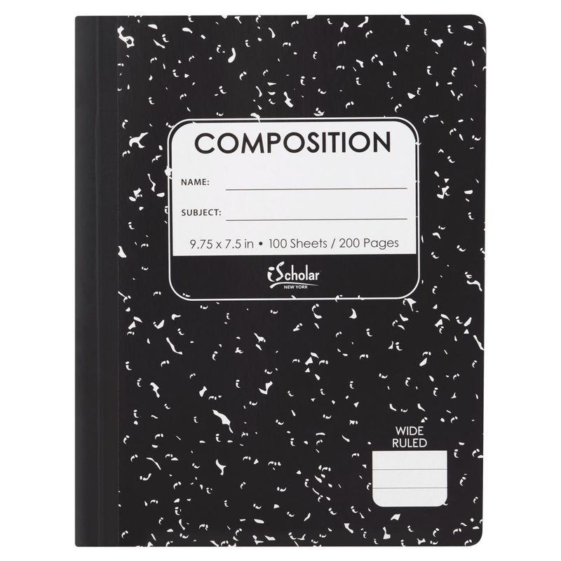 iScholar New York Wide Ruled Composition Notebook, 100 sheets