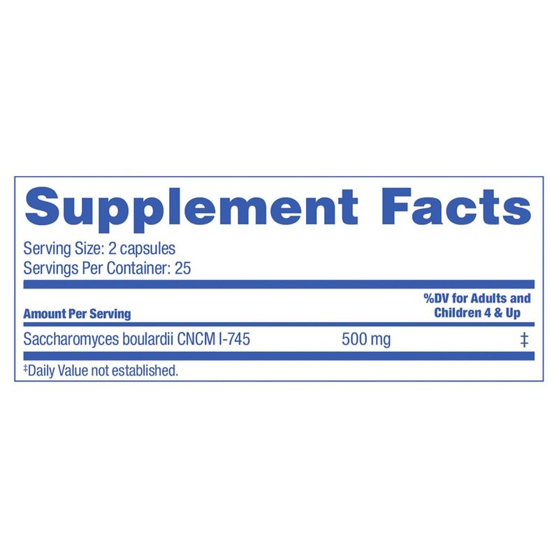 Florastor Dual Action Probiotic Supplement, 50 count