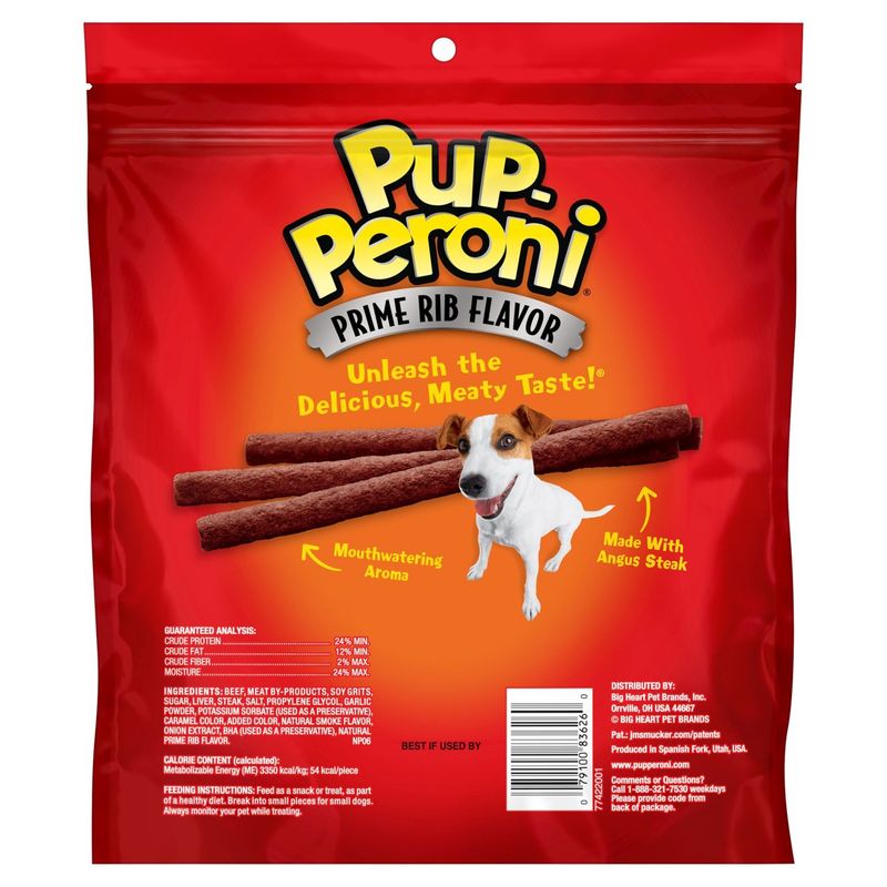 Pup-Peroni Prime Rib Flavor Dog Snacks, 22.5 oz